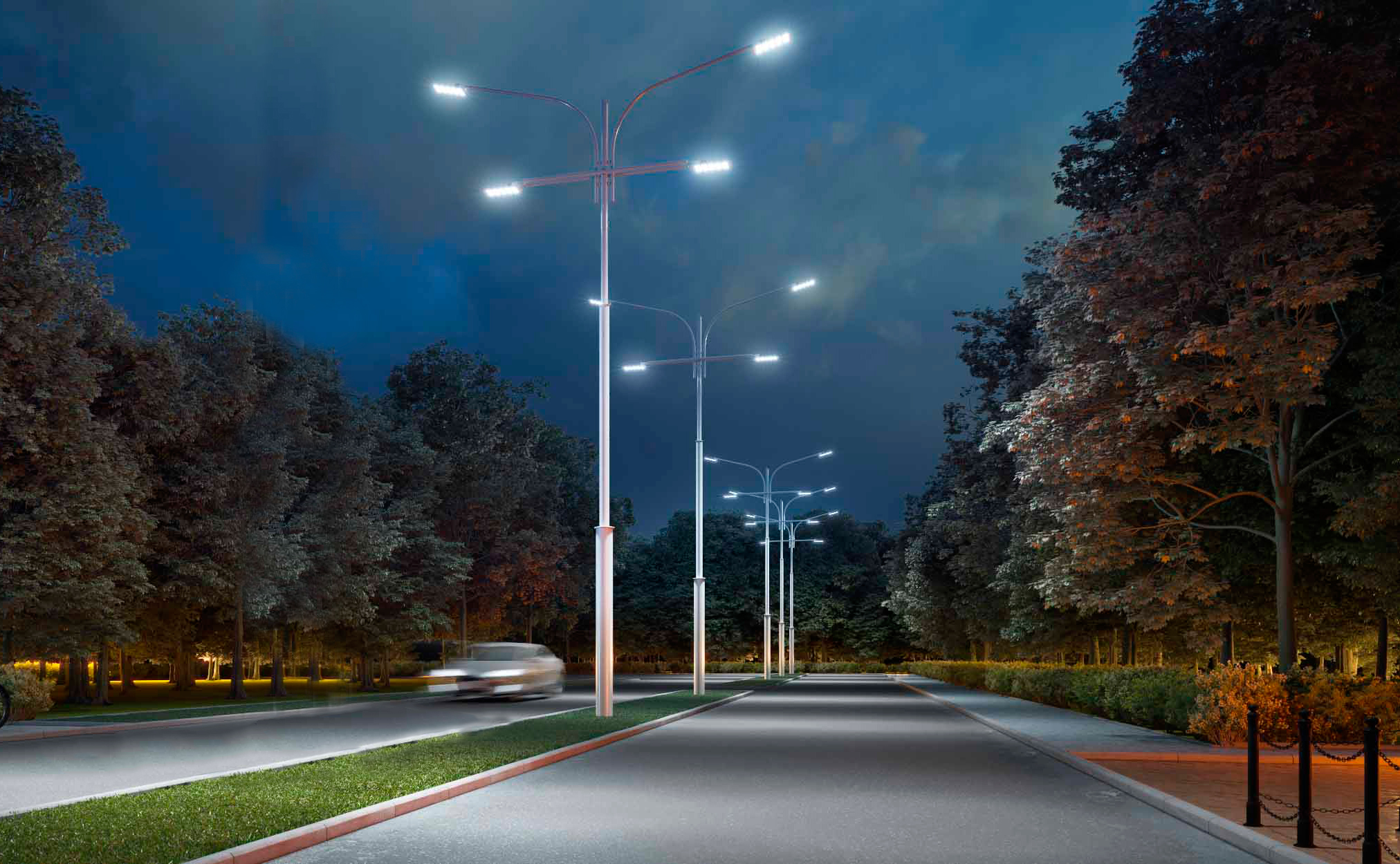 LED Street Light & Industrial Down light with Control Panel